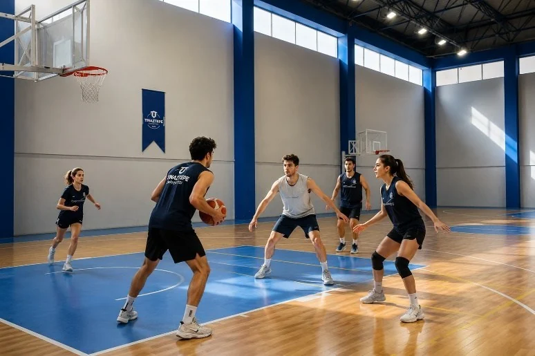 İZTÜ kampüs voleybol alanı
